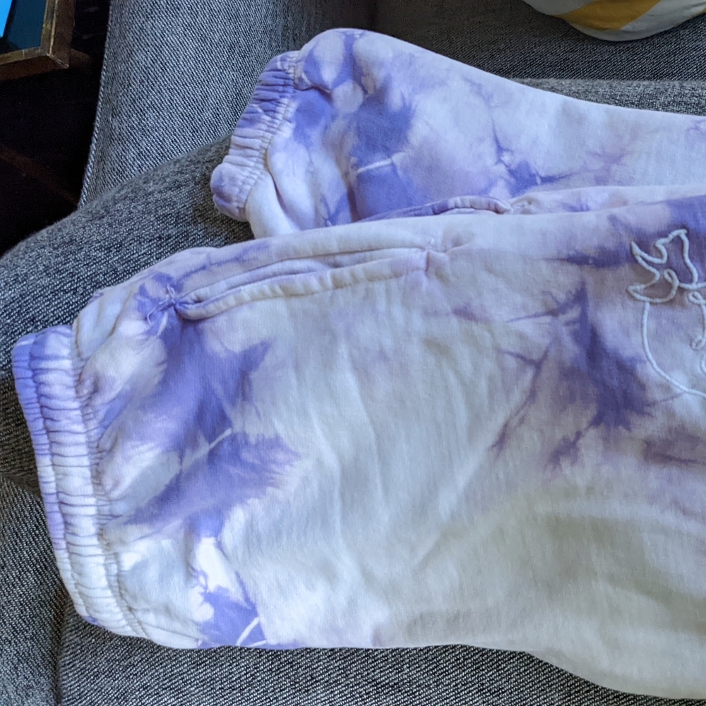 Try Guys Purple Tie-Dye Sweatpants - M (Eugene)